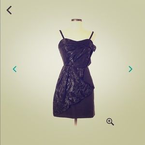 BCBGENERATION one strap gorgeous mini black dress